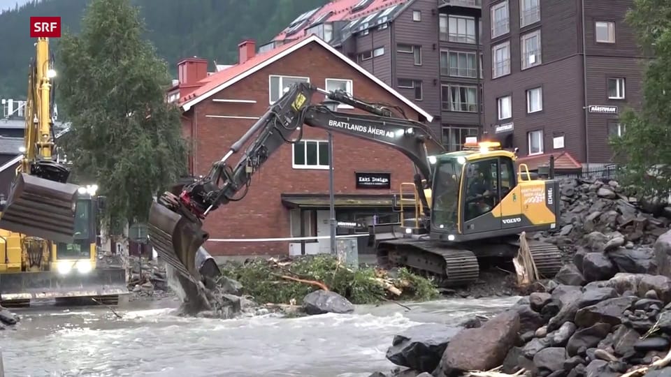Hohe Schäden nach Überschwemmungen in Schweden 