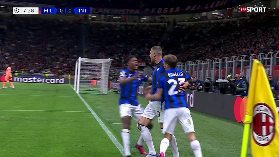 Inter gewinnt Halbfinal-Hinspiel gegen Milan