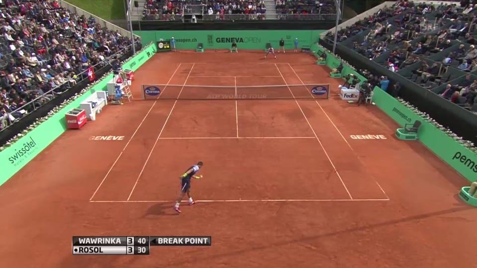 SportClip Tennis ATP Genf, Break Wawrinka Play SRF