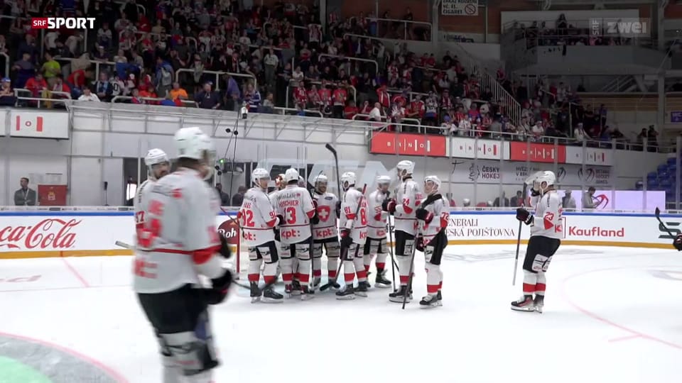 Die Schweiz feiert zum Abschluss der Euro Hockey Tour den 1. Sieg