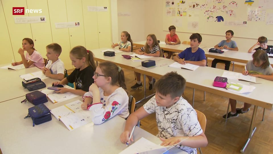 Schulstart für ukrainische Kinder in Burgdorf 