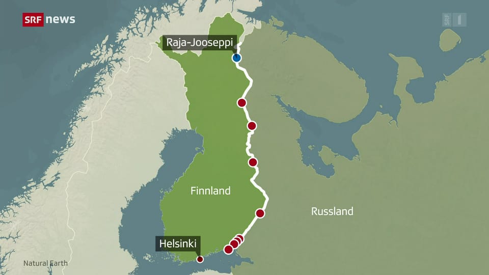 Finnland schliesst alle Grenzübergange zu Russland bis auf einen