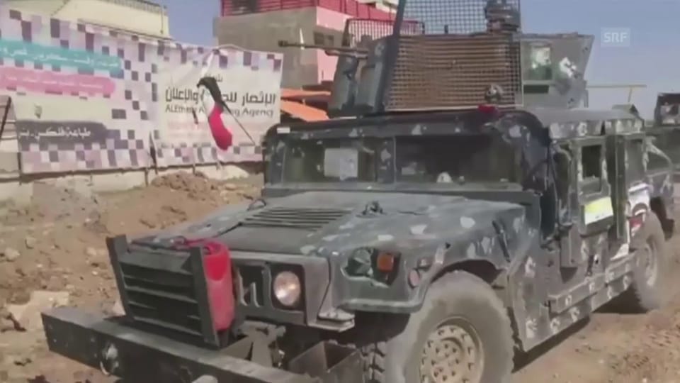 Armee rückt in West-Mossul vor (Originalton)