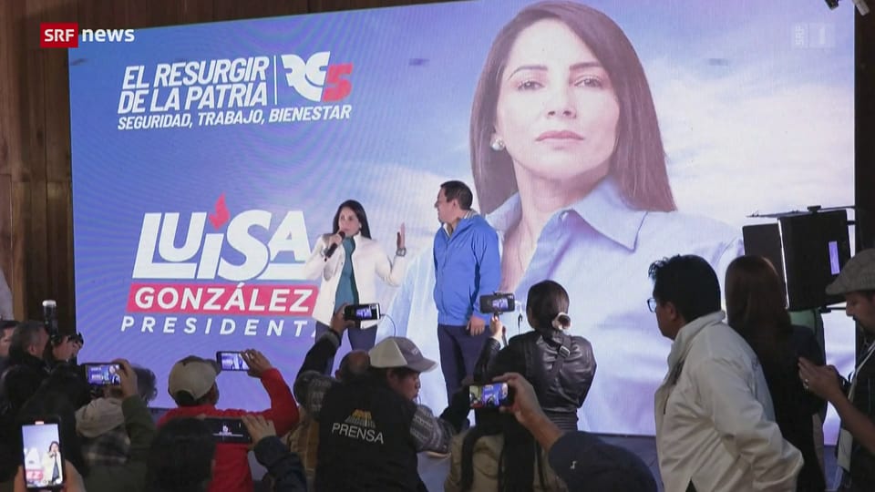 Präsidentenwahl in Ecuador: Luisa González liegt vorne