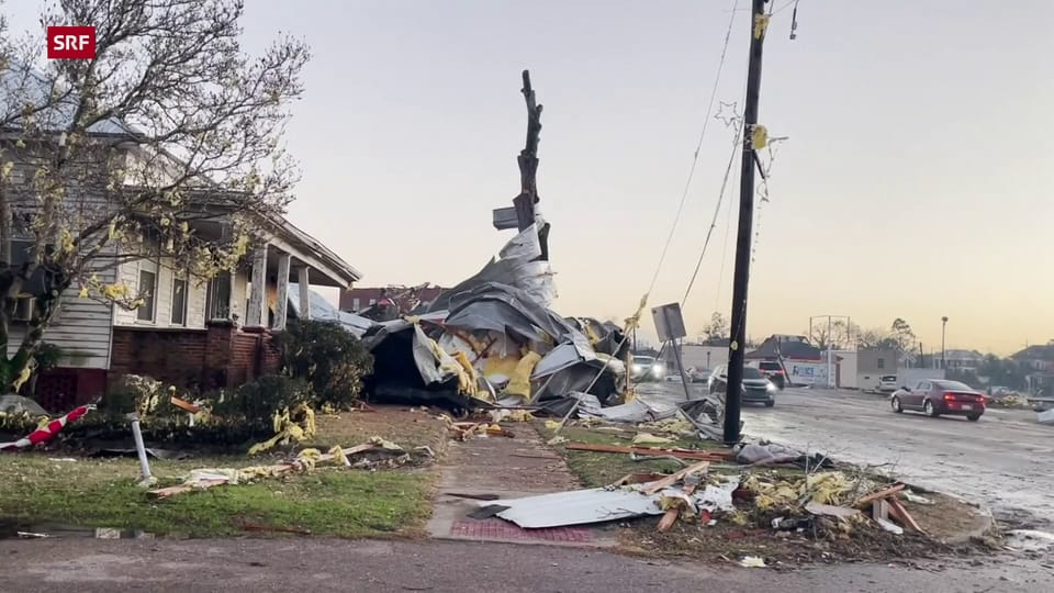 Tornado sorgt im US-Bundesstaat Alabama für Zerstörung