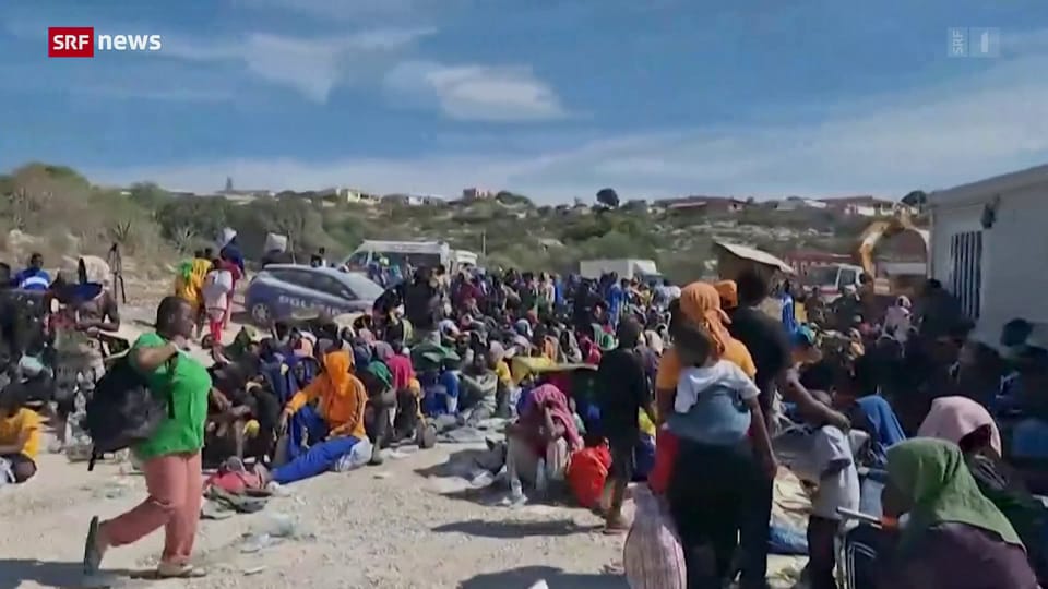 Archiv: Seit Anfang Woche haben mehr als 8000 Menschen Lampedusa erreicht