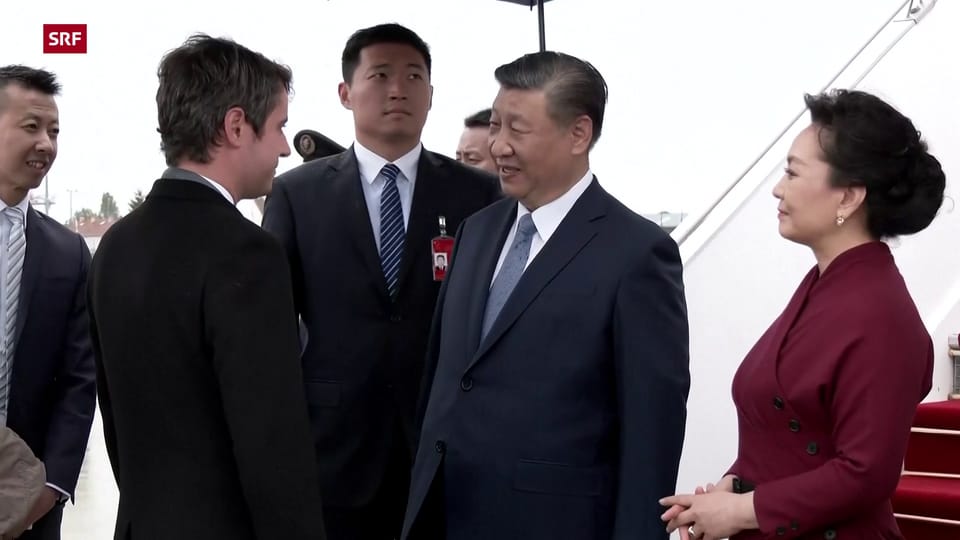 Xi Jinping wird von Premierminister Gabriel Attal empfangen (unkomm.)