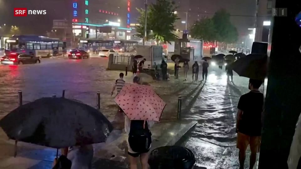 Südkorea: Seoul erlebt die heftigsten Regenfälle seit Jahrzehnten