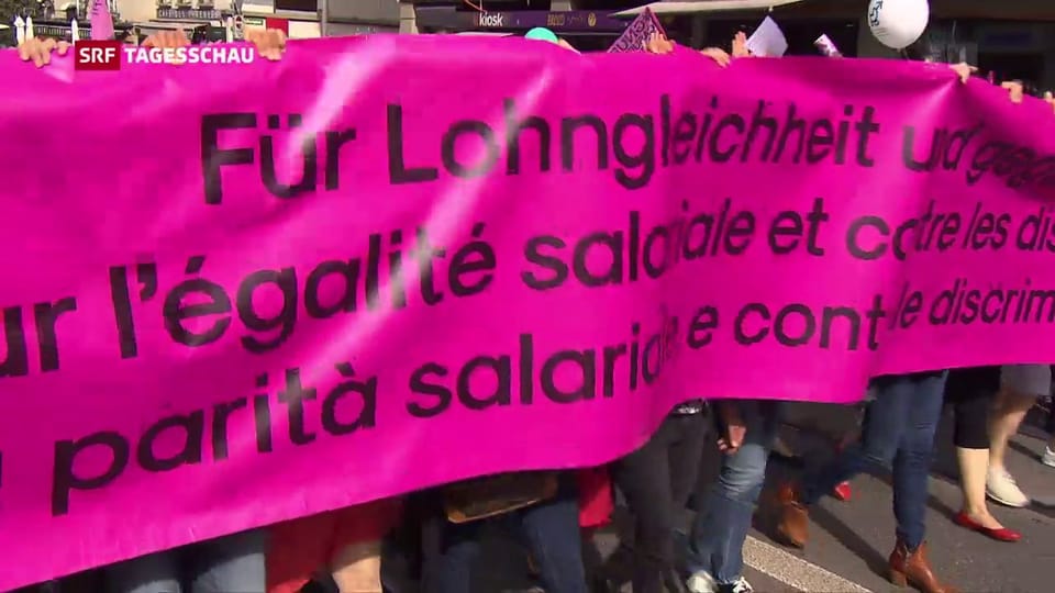 Aus dem Archiv: Demo für Lohngleichheit