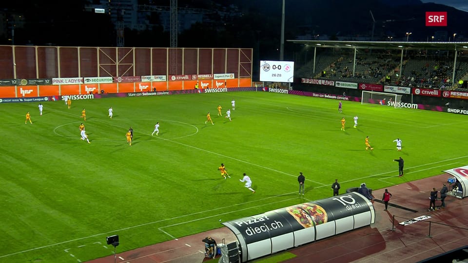 Turkes köpfelt den FC Winterthur in Lugano in Fürhung