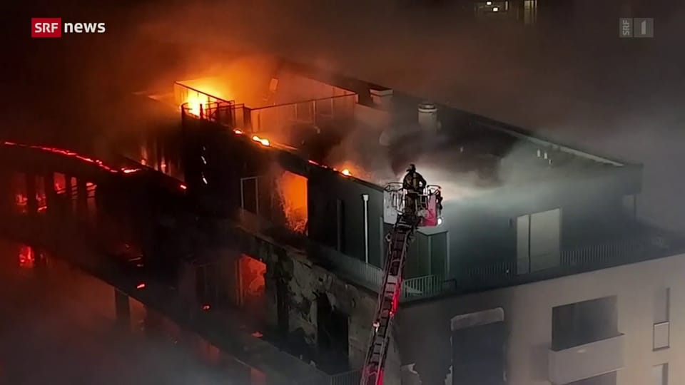 Grossbrand in der deutschen Stadt Essen