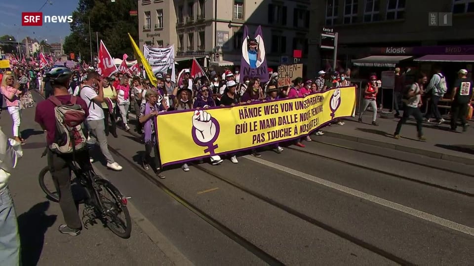 Archiv: Demonstration in Bern gegen die AHV-Reform