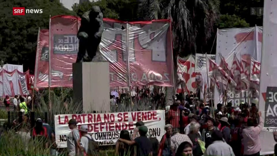 Generalstreik in Argentinien gegen Mileis «Omnibus-Gesetz»