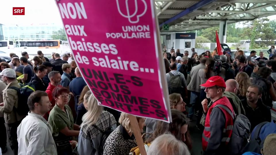 Streik am Flughafen Genf führte zu Flugausfällen