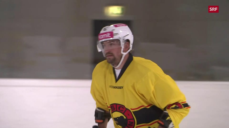 NHL-Routine für den SCB: Sven Bärtschi beim Trainingsstart