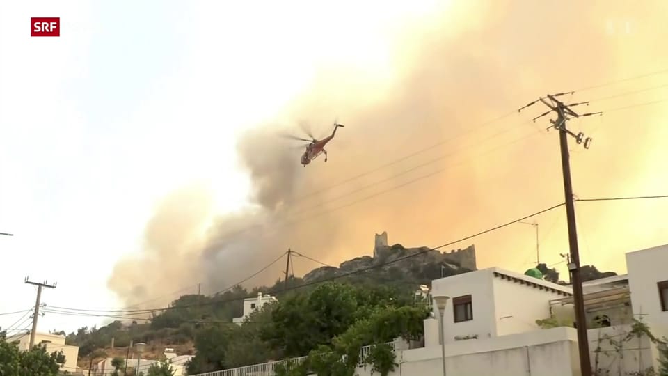 Brände auf griechischen Inseln