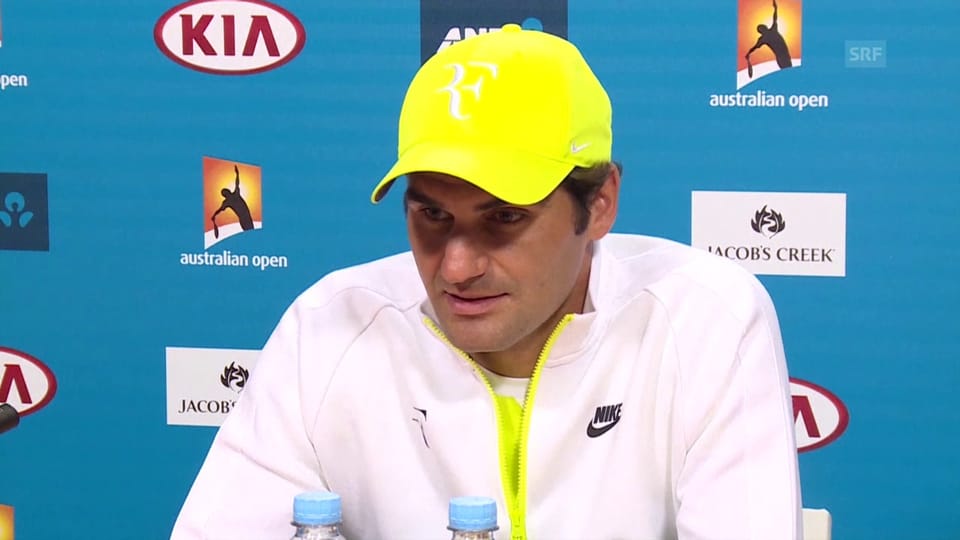 Roger Federer vor seiner Erstrunden-Partie (englisch)