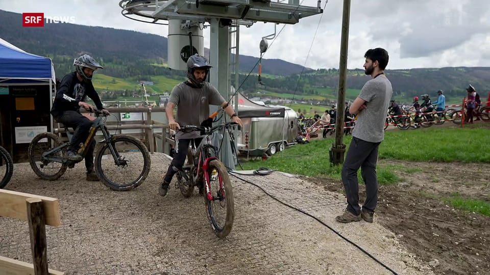 Aus dem Archiv: Im Bikepark Valbirse befördert ein Tellerlift neu Biker 
