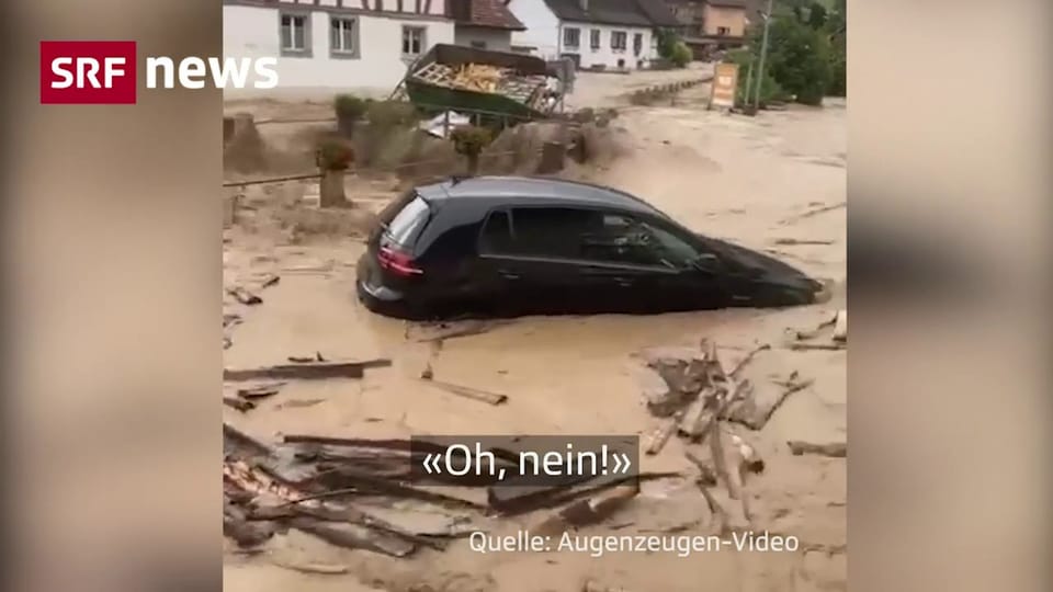 Hochwasser-Schock in Schleitheim (SH)
