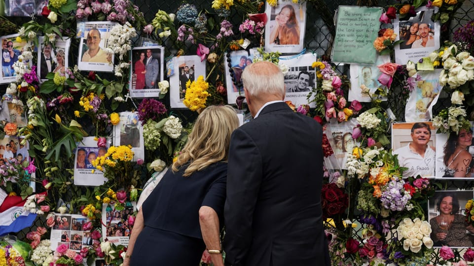USA: Joe Biden besucht Einsturzort in Miami eine Woche nach dem Unglück