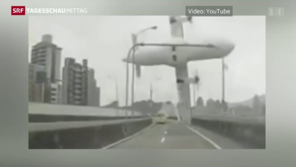 Flugzeugabsturz in Taiwan