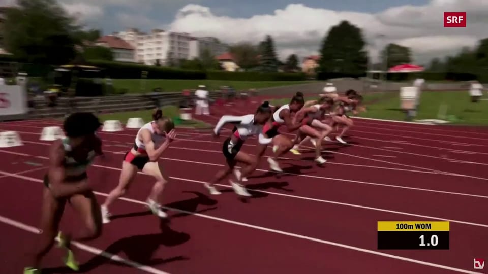Archiv: Hier läuft Del Ponte zum Schweizer Rekord über 100 m