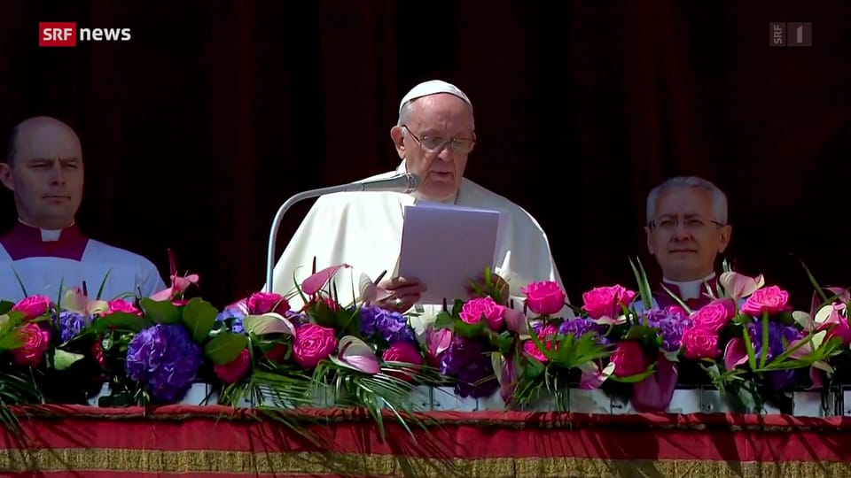 Archiv: Papst Franziskus an der Ostermesse 2022
