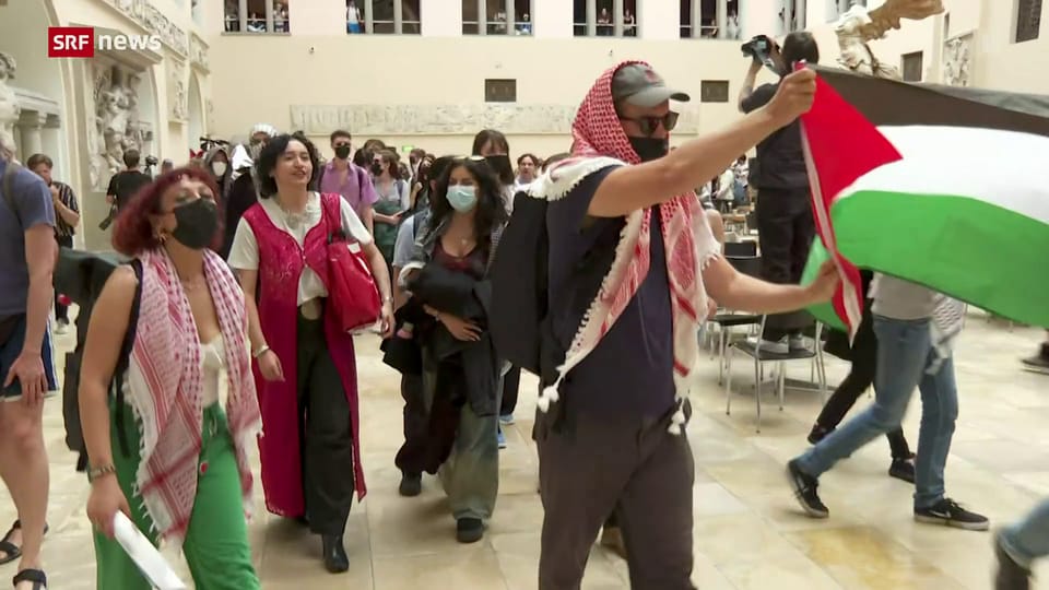 Palästina-Protest an Universität Zürich wieder aufgelöst