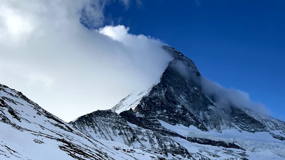 Bannerwolke am Matterhorn, 26. Januar 2024, Karl Schuler, Stafelalp/VS