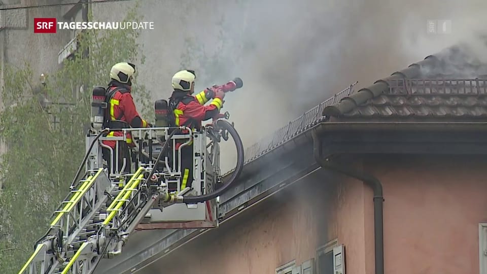 Brand in Mehrfamilienhaus in St. Gallen