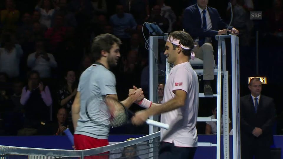 Die entscheidenden Punkte bei Federer - Simon