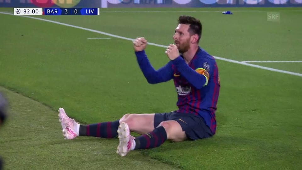 Der Traumfreistoss von Messi zum 3:0