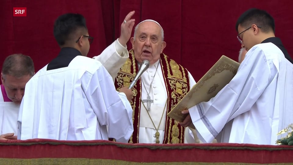 Papst Franziskus spendet traditionellen Segen «Urbi et Orbi»