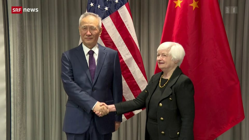 Gespräche zwischen US-Finanzministerin und Chinas Vize in Zürich