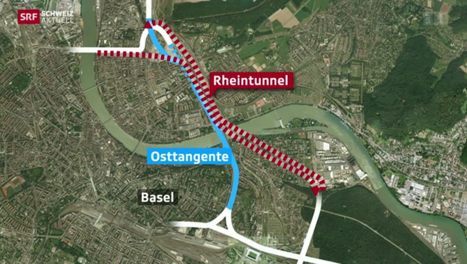 Aus dem Archiv: Neuer Tunnel soll Basel entlasten