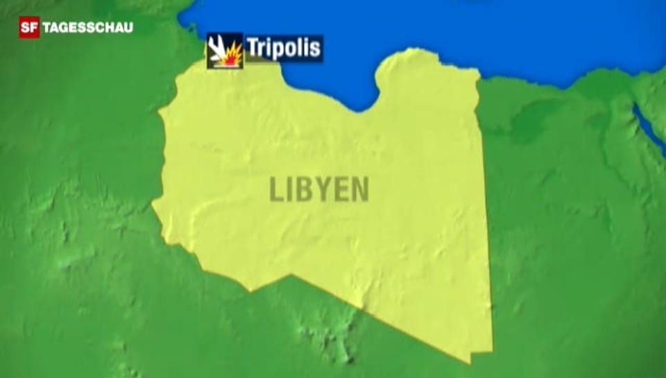 News-Clip - Karte: Flugzeug-Absturz in Tripolis - Play SRF