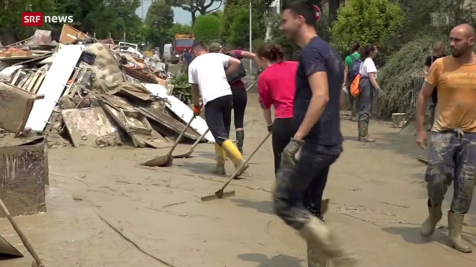 Unwetter in Emilia-Romagna: Umfangreiche Aufräumarbeiten