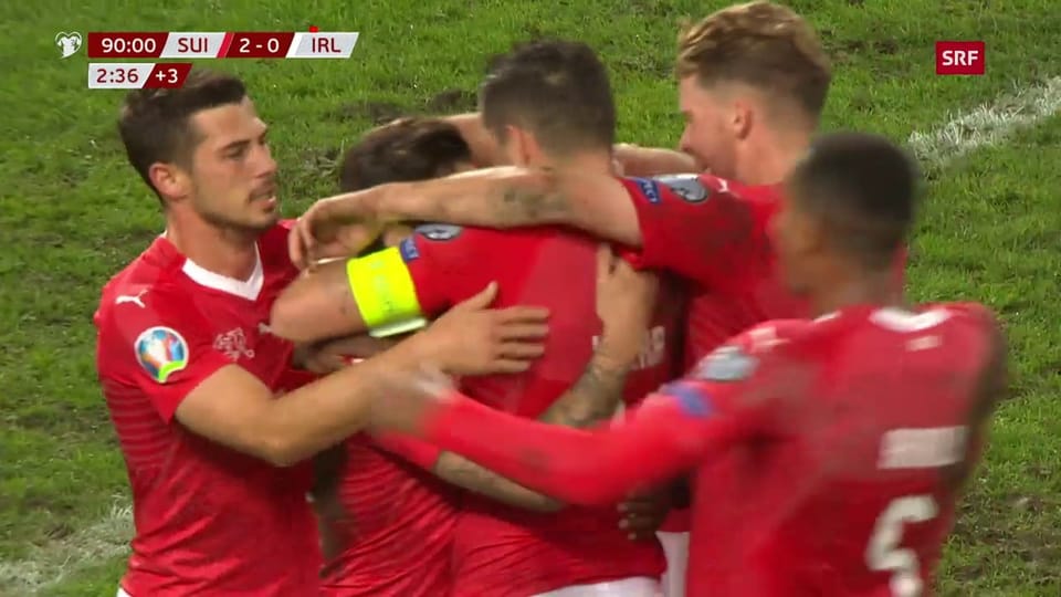 Archiv: Die Schweiz besiegt Irland 2019 im kapitalen Heimspiel
