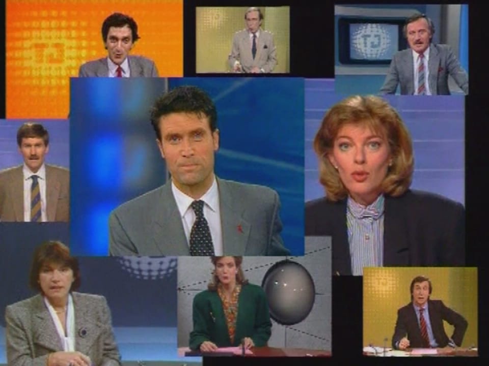 50 ans de la TSR - Les présentateurs du Téléjournal et de Temps Présent ...