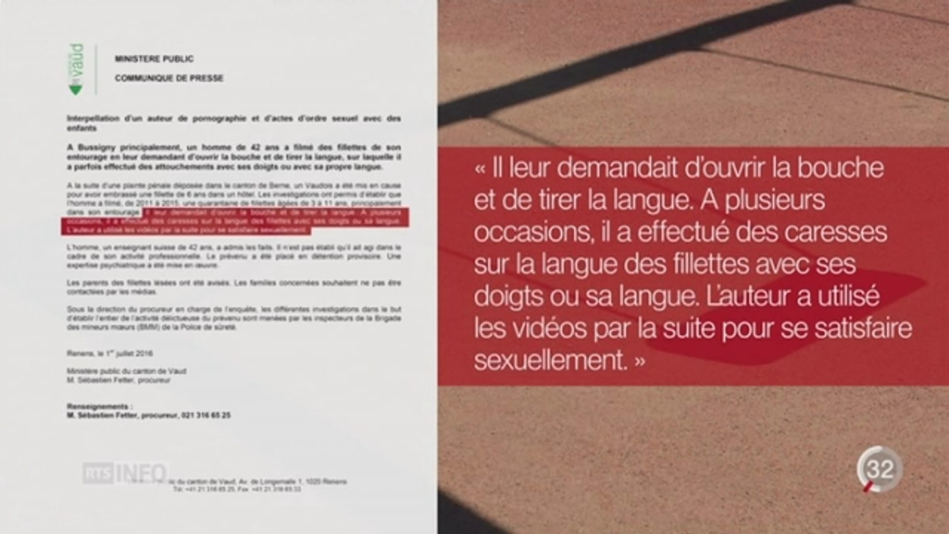 VD: un enseignant de 42 ans aurait filmé une quarantaine de fillettes entre  2011 et 2015