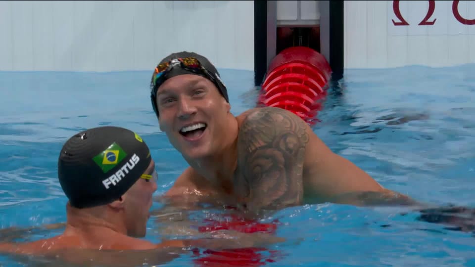 Jeux olympiques Natation, finale 50m nage libre messieurs Caeleb Dressel (USA) pulvérise le