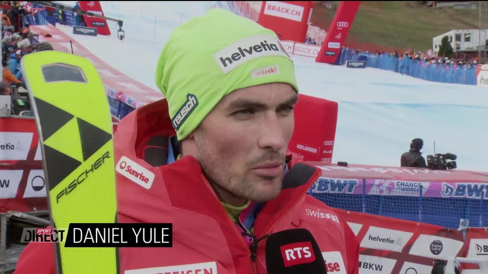 Ski alpin - Adelboden (SUI), slalom messieurs, 2e manche: Daniel Yule ...