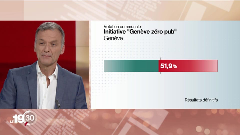 19h30 - Les citoyens de la Ville de Genève rejettent l'initiative "Genève zéro pub" - Play RTS
