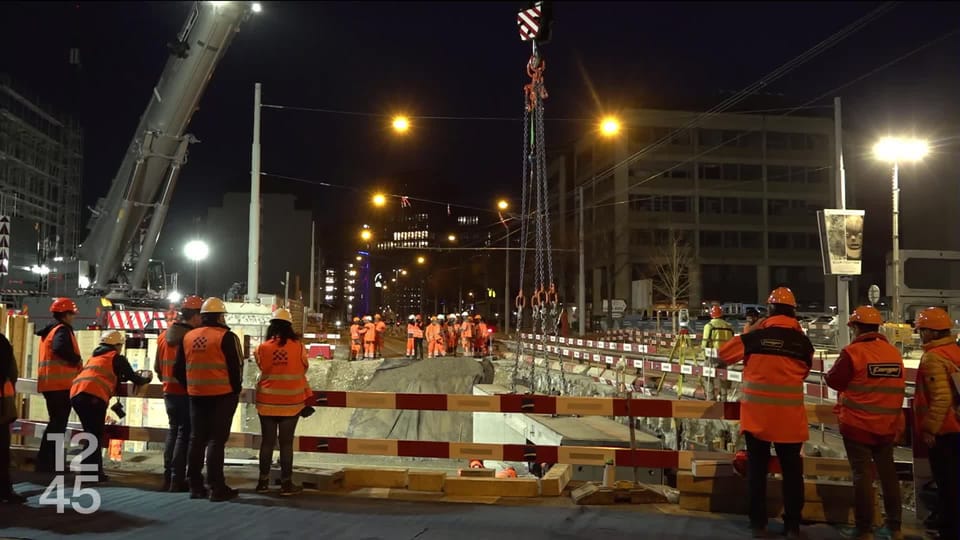 12h45 - Chantier exceptionnel au coeur de Genève, en 4 jours l'objectif est de préparer la remise à ciel ouvert de la rivière la Drize - Play RTS