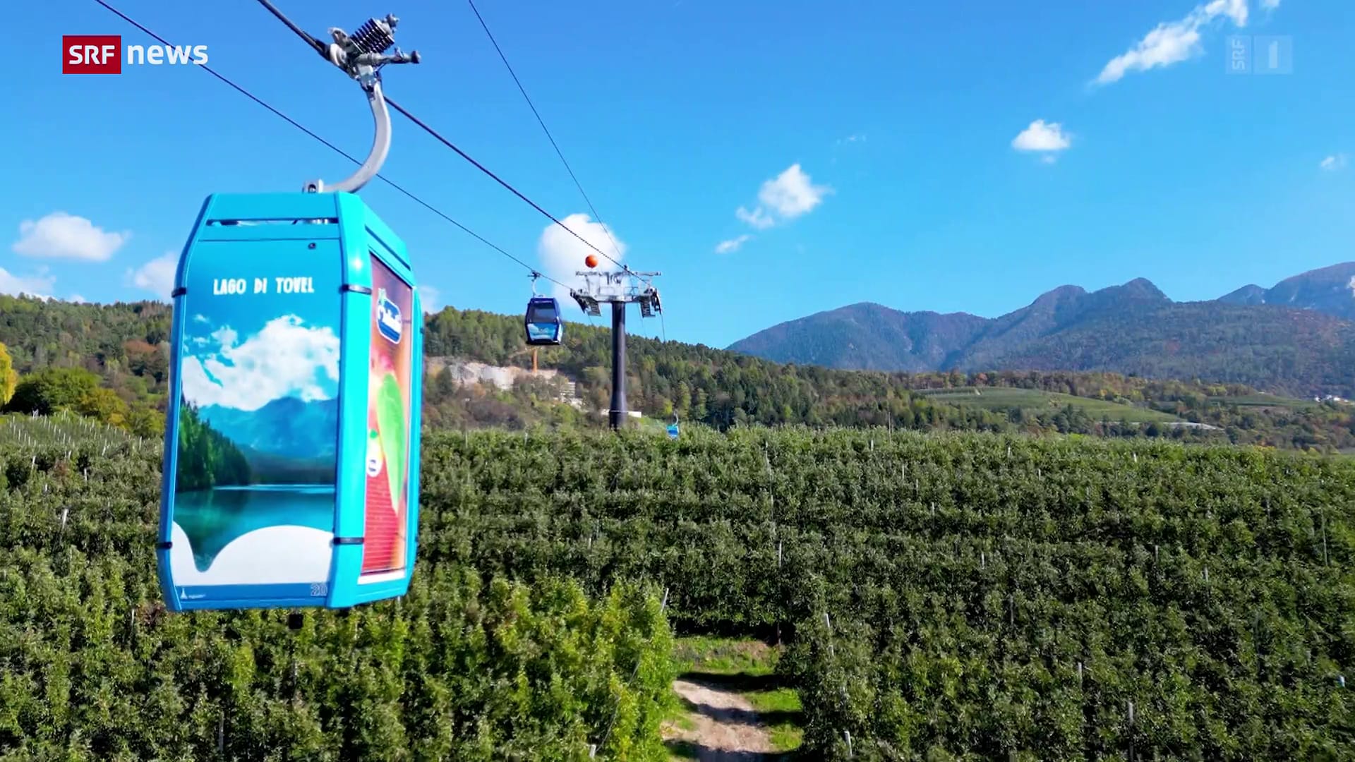 Die erste Apfel-Seilbahn der Welt Die erste Apfel-Seilbahn der Welt