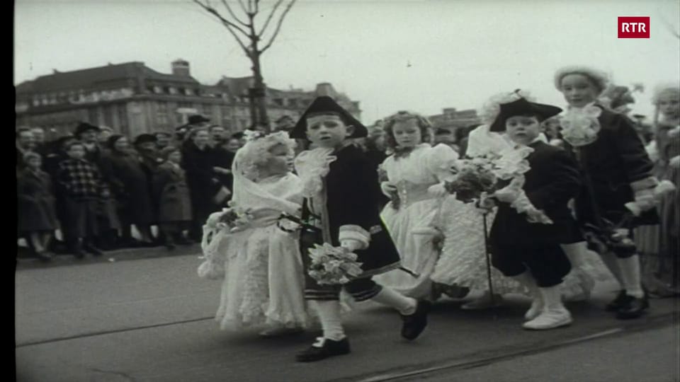 Il Sächseläuten dal 1955 (Schweizer Filmwochenschau, Archiv federal)
