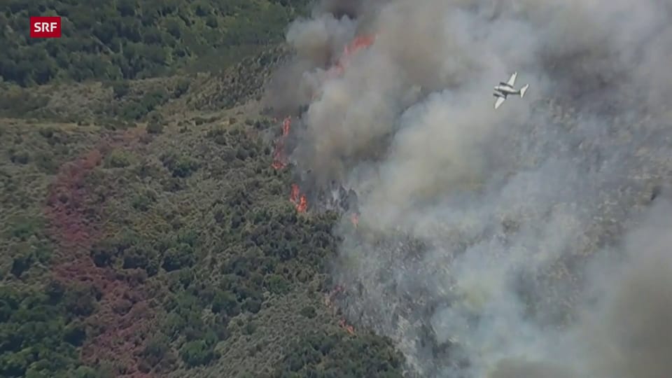 Feuer bei Simi Valley (ohne Ton) - News-Clip - Play SRF