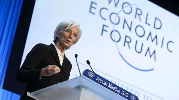 Die Rede von IWF-Chefin Lagarde am WEF.