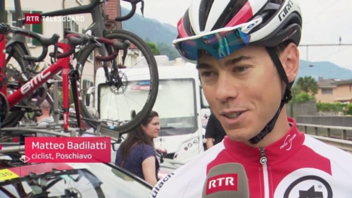 Matteo Badilatti e sia premiera al Giro d’Italia