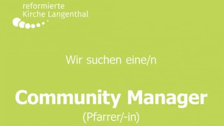 Community manager, part 1